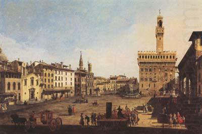 Piazza della Signoria in Florence (mk08), Bernardo Bellotto